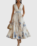 Freya Women's Floral Pleated Maxi Dress 1