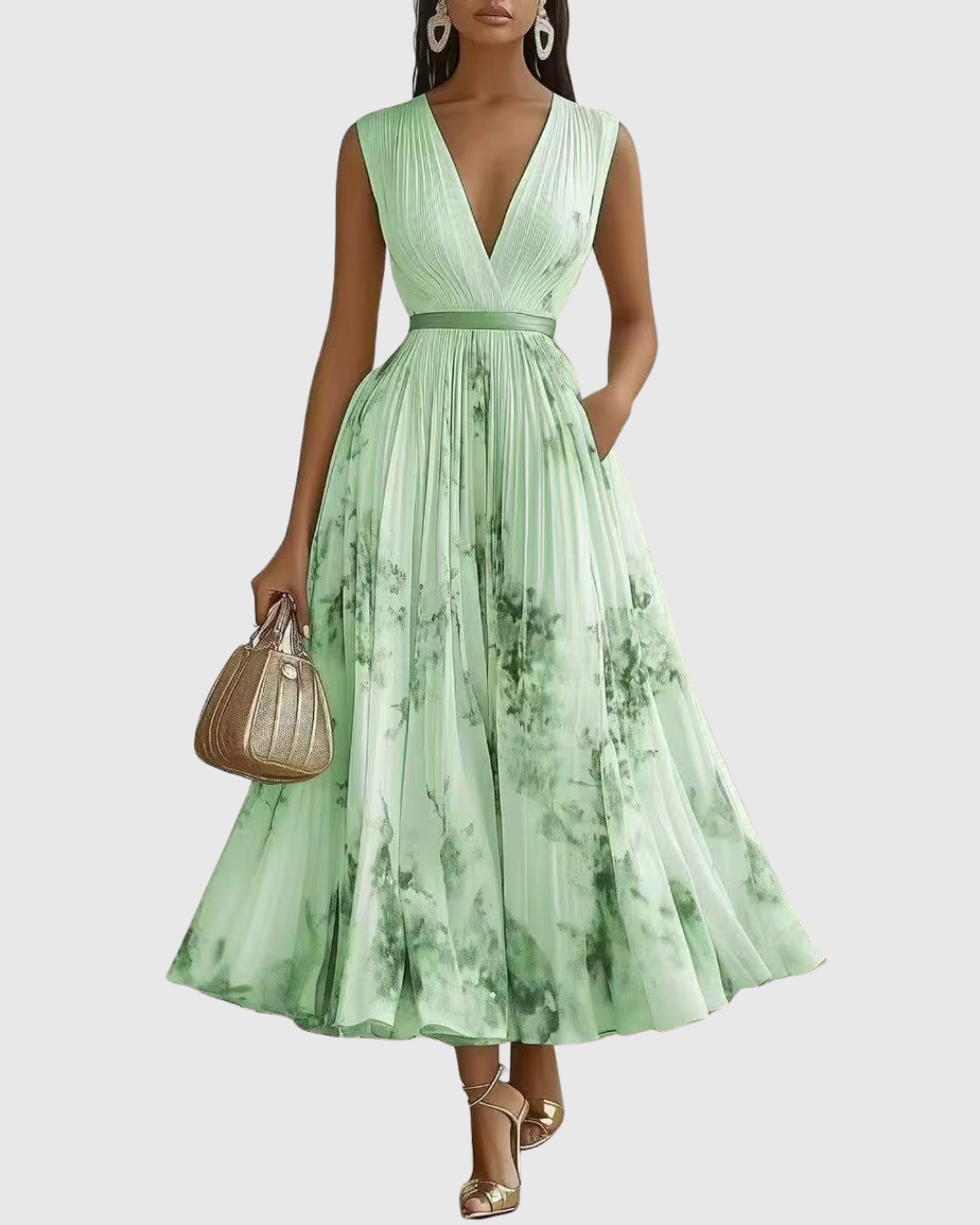 Freya Women's Floral Pleated Maxi Dress 14