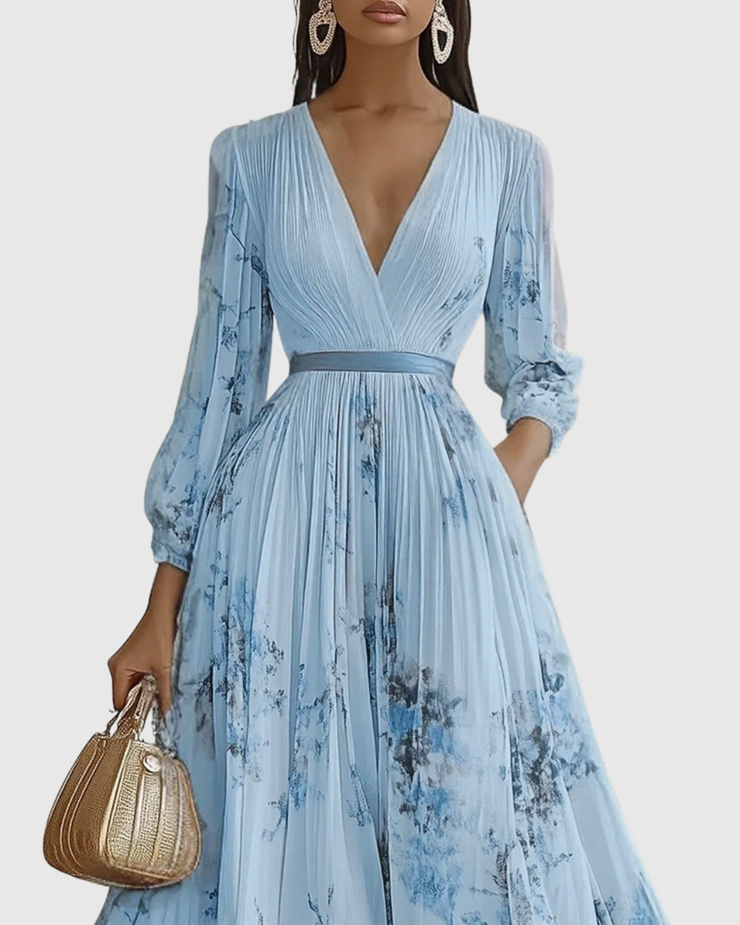 Freya Women's Floral Pleated Maxi Dress 5