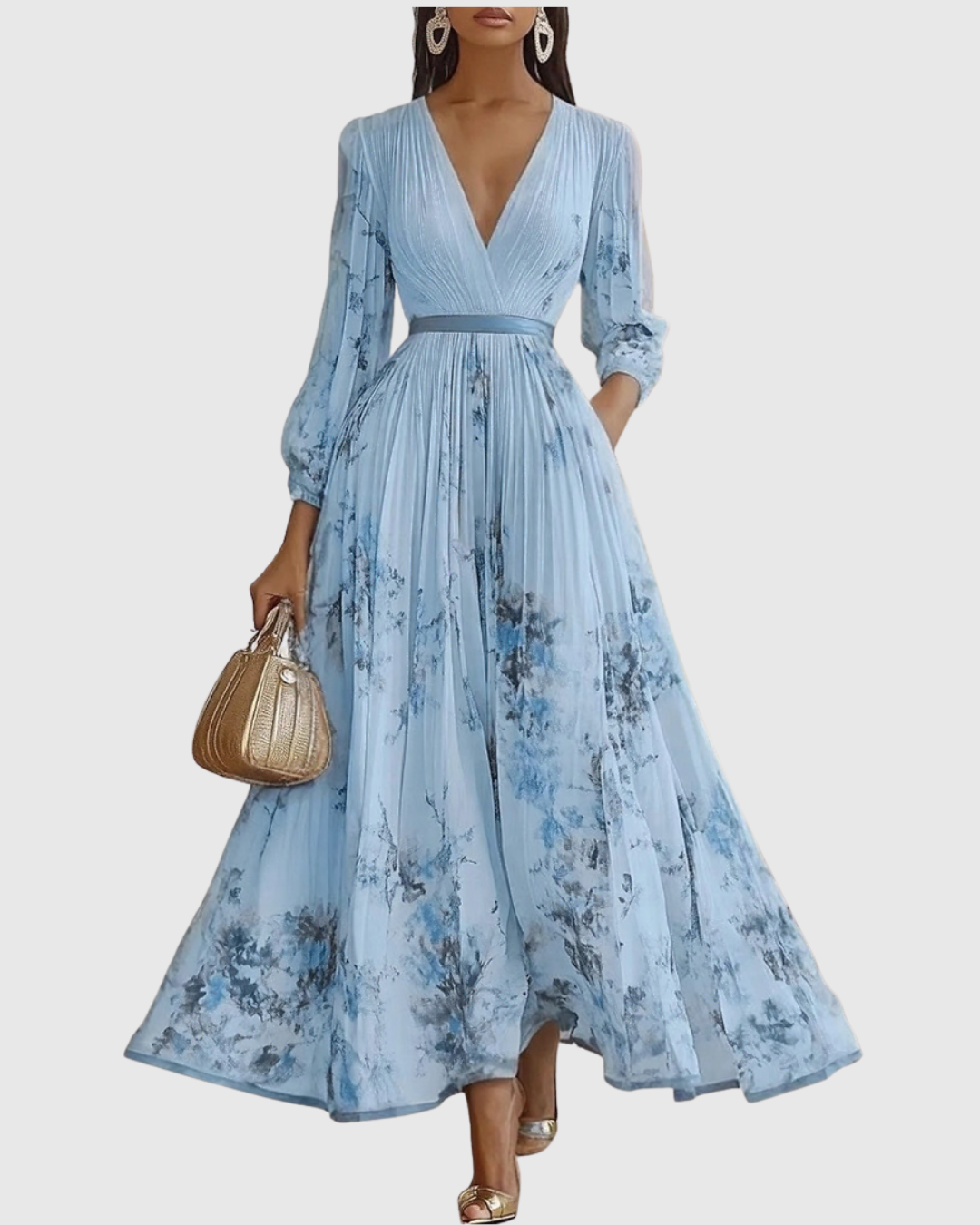 Freya Women's Floral Pleated Maxi Dress 6