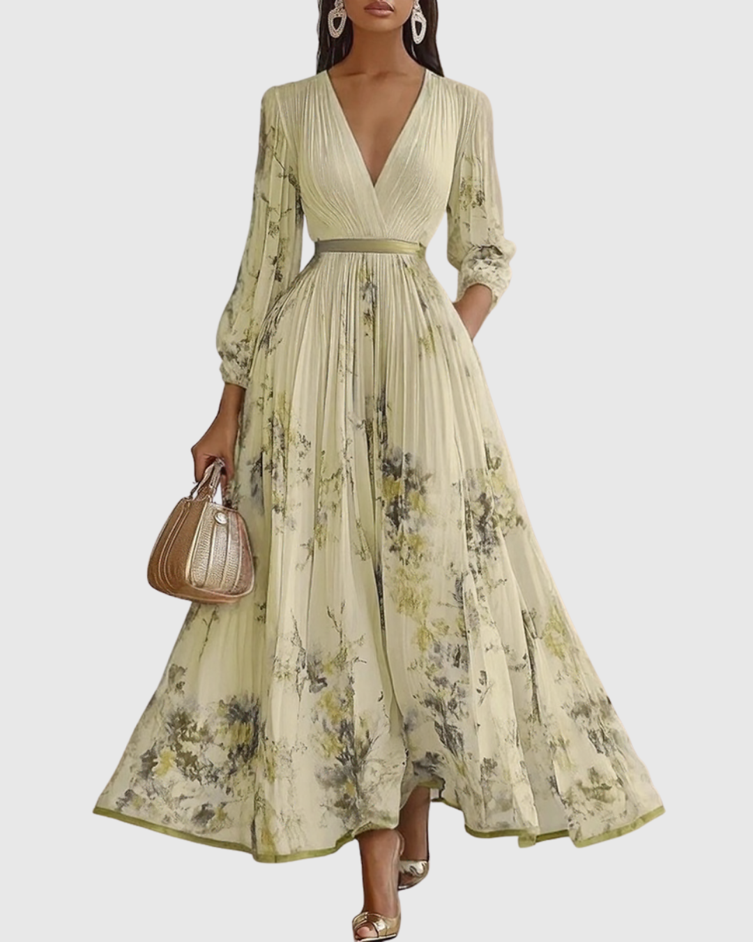 Freya Women's Floral Pleated Maxi Dress 8