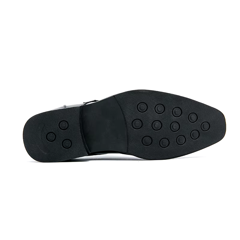 George Men's Leather Monk Strap Shoes 11