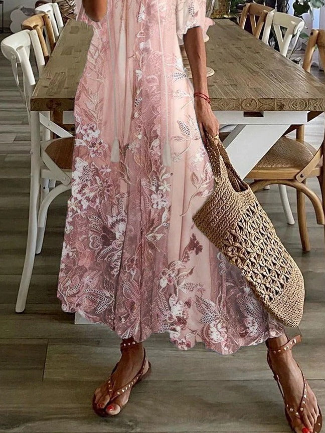 Georgina Women's Floral Cotton Maxi Dress 3