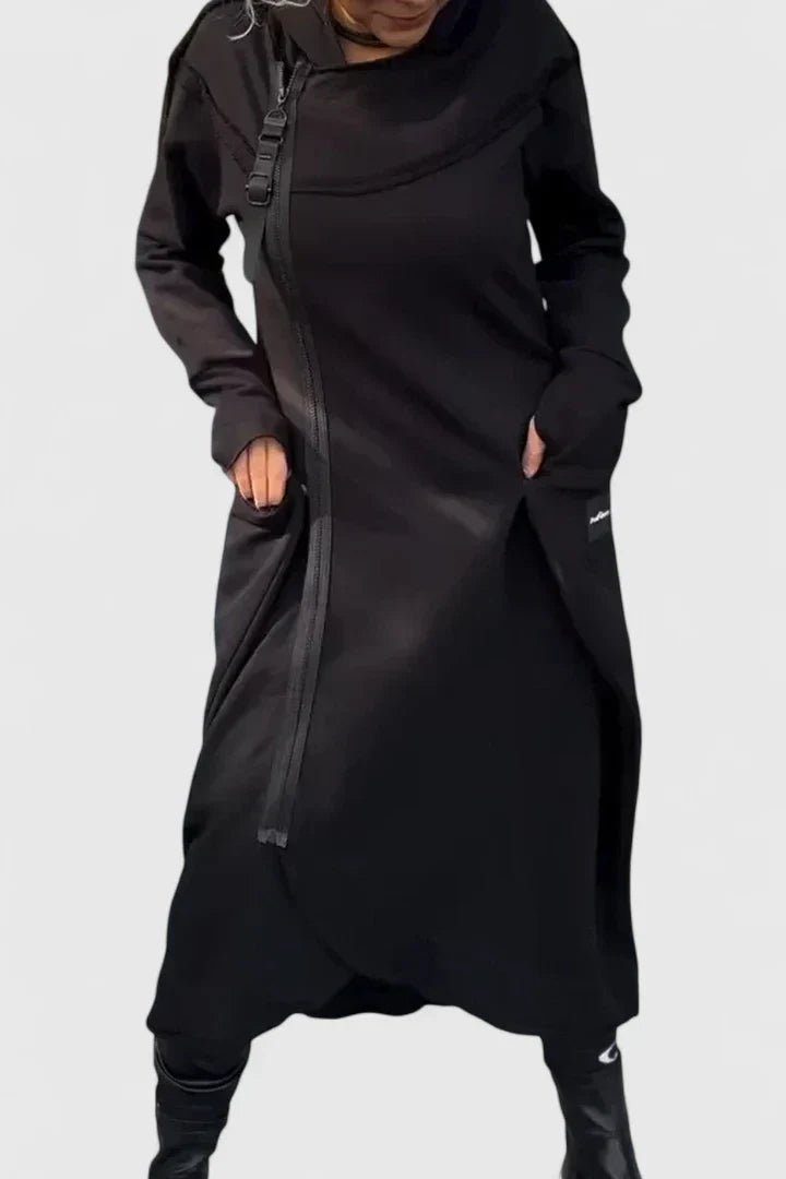 Women's Oversized Hooded Sweatshirt Dress