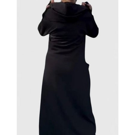 Women's Oversized Hooded Sweatshirt Dress