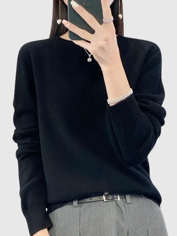 Women's Wool Sweater - Black