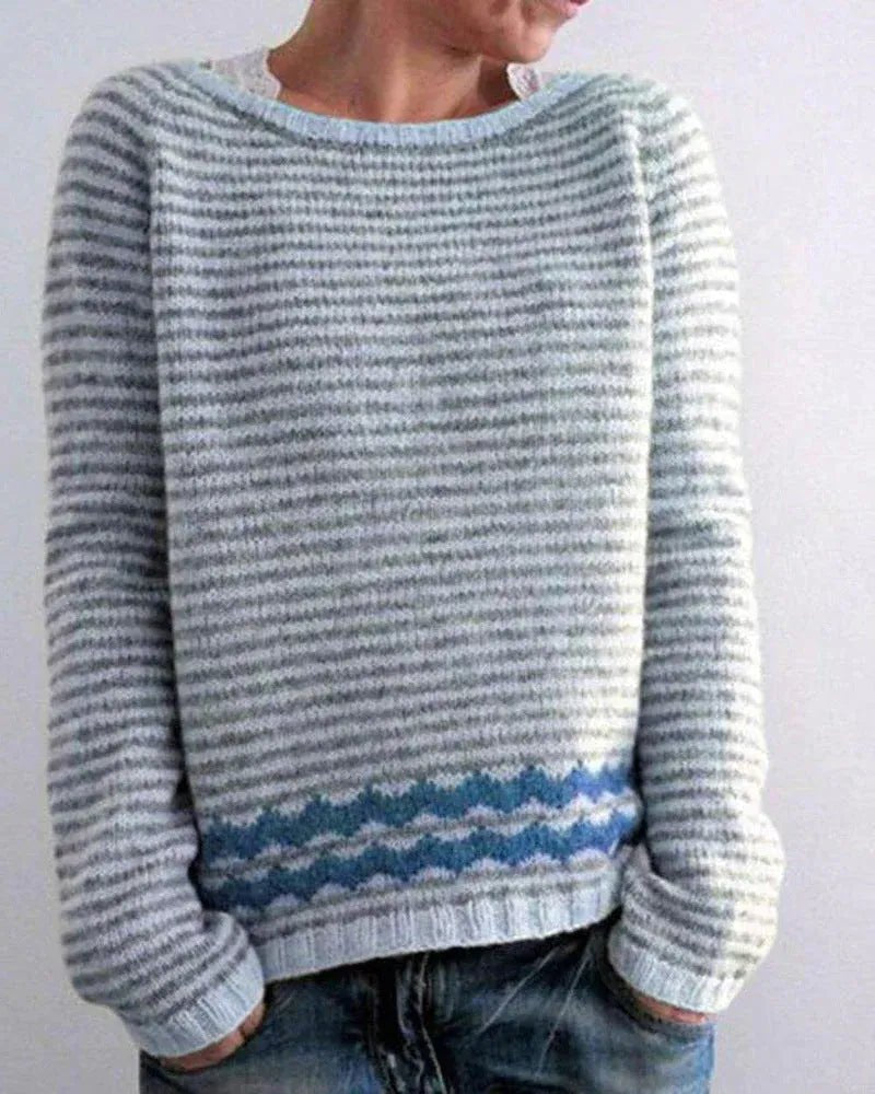 Women's Wool Sweater - Light Blue