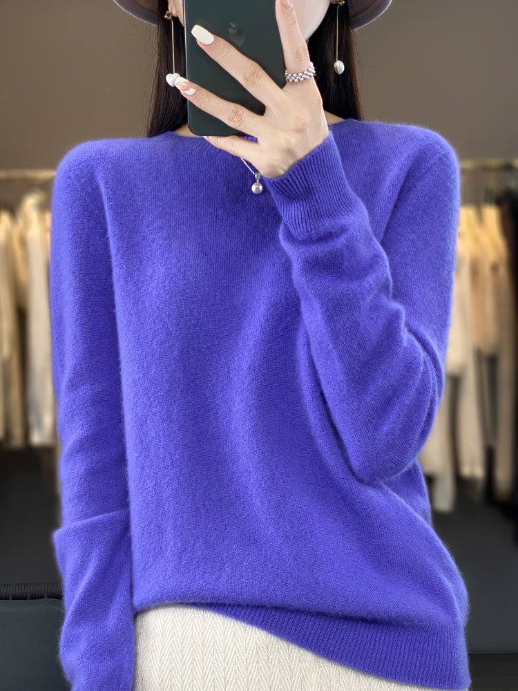 Women's Wool Sweater - Blue Violet