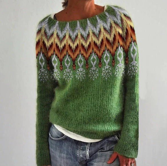 Women's Wool Sweater - Light Green