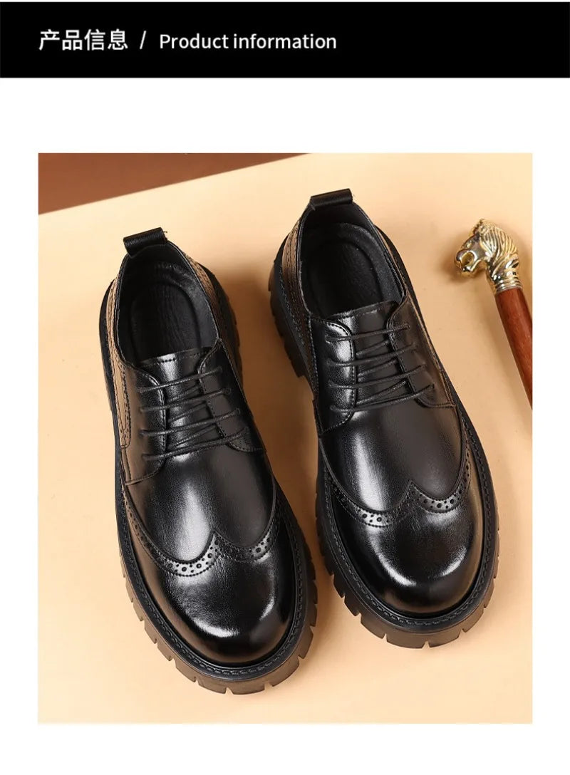 Harrison Men's Leather Brogue Oxford Shoes 2