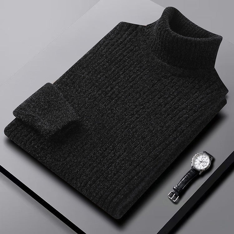 Harvey Men's Ribbed Turtleneck Sweater 12