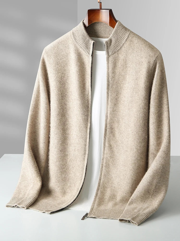Henry Men's Wool Zip Up Cardigan 2
