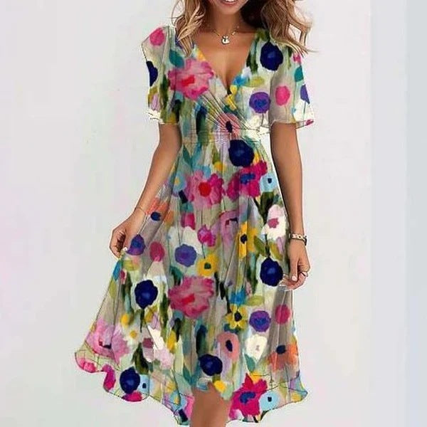 Imogen Women's Floral Wrap Midi Dress 3
