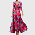 Iris Women's Floral Wrap Maxi Dress 1