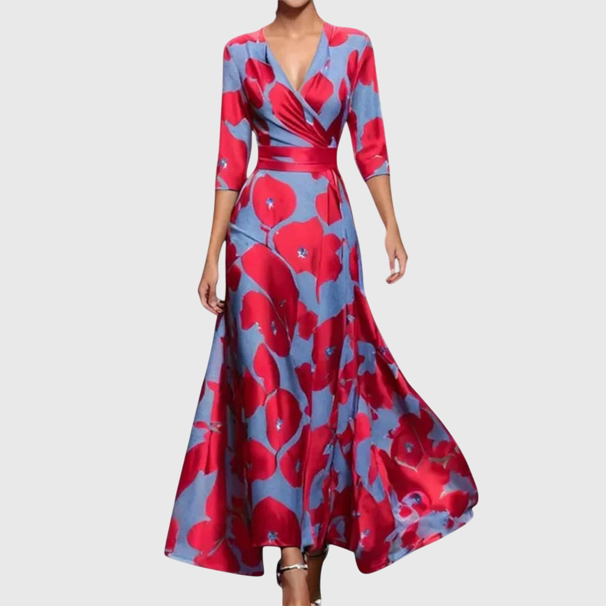 Iris Women's Floral Wrap Maxi Dress 1