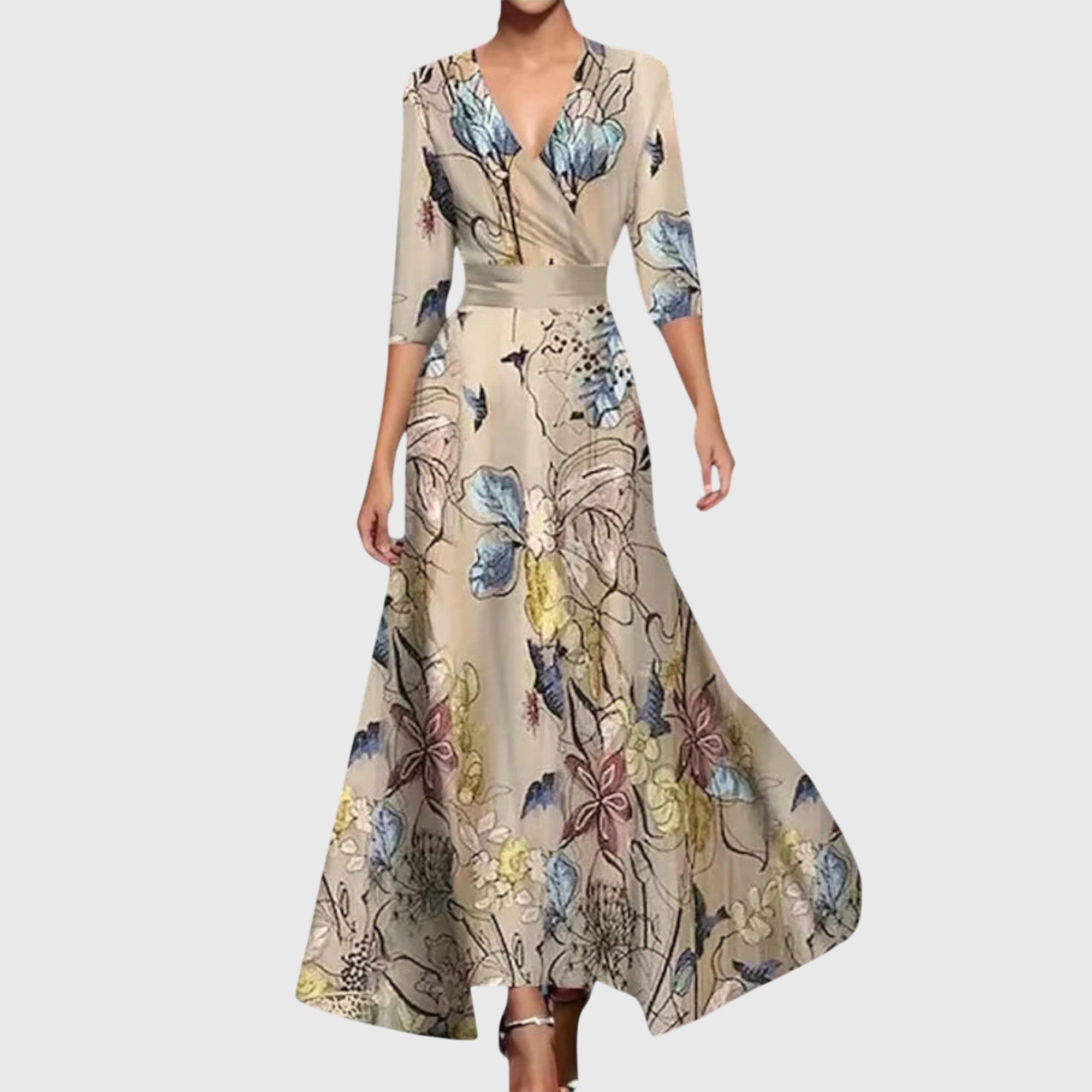 Iris Women's Floral Wrap Maxi Dress 3