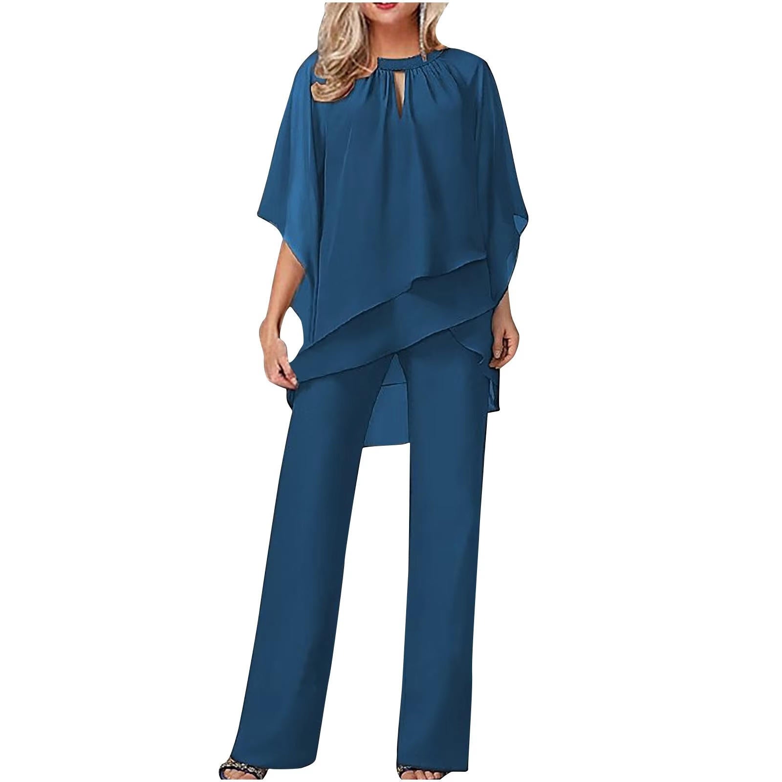 Isabella Women's Wide Leg Chiffon Co-Ord Set 5