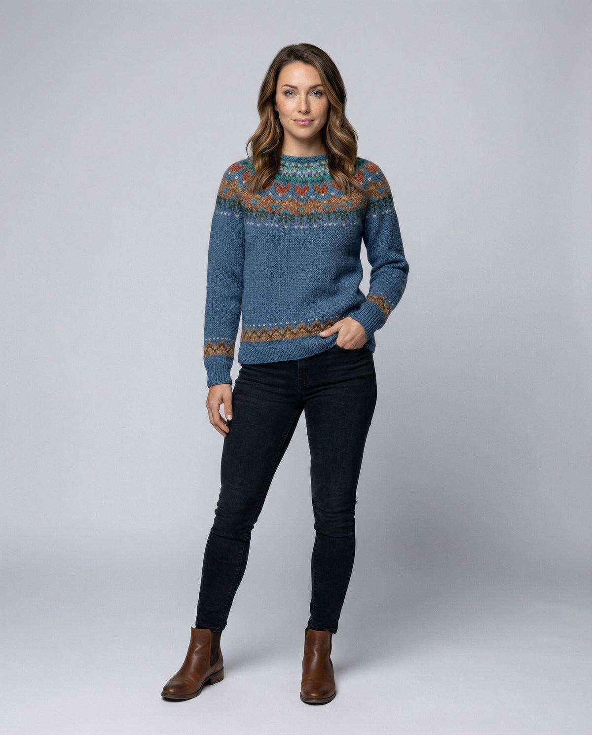 Women's Fair Isle Crewneck Sweater