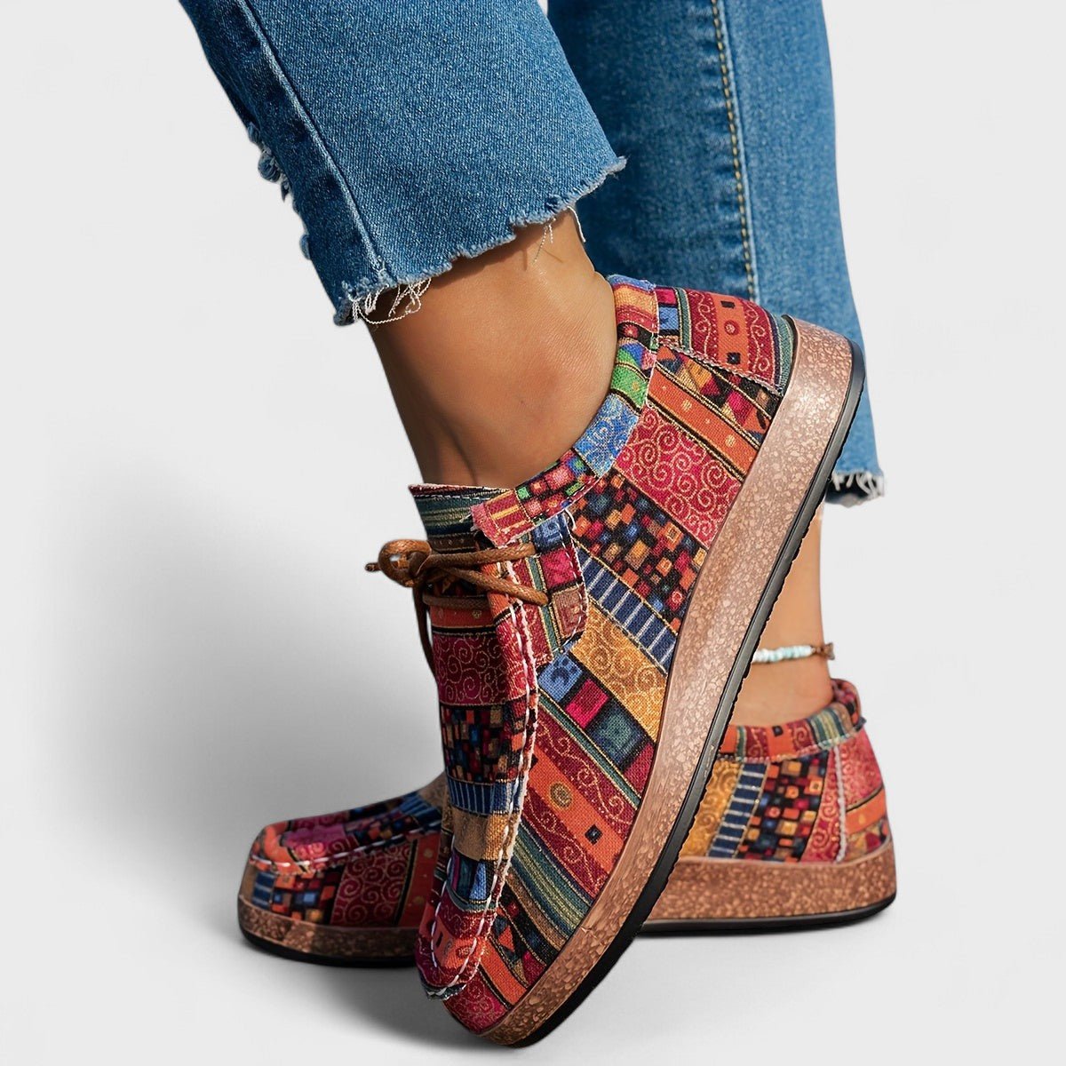 Women's Lace-Up Moccasin Sneakers