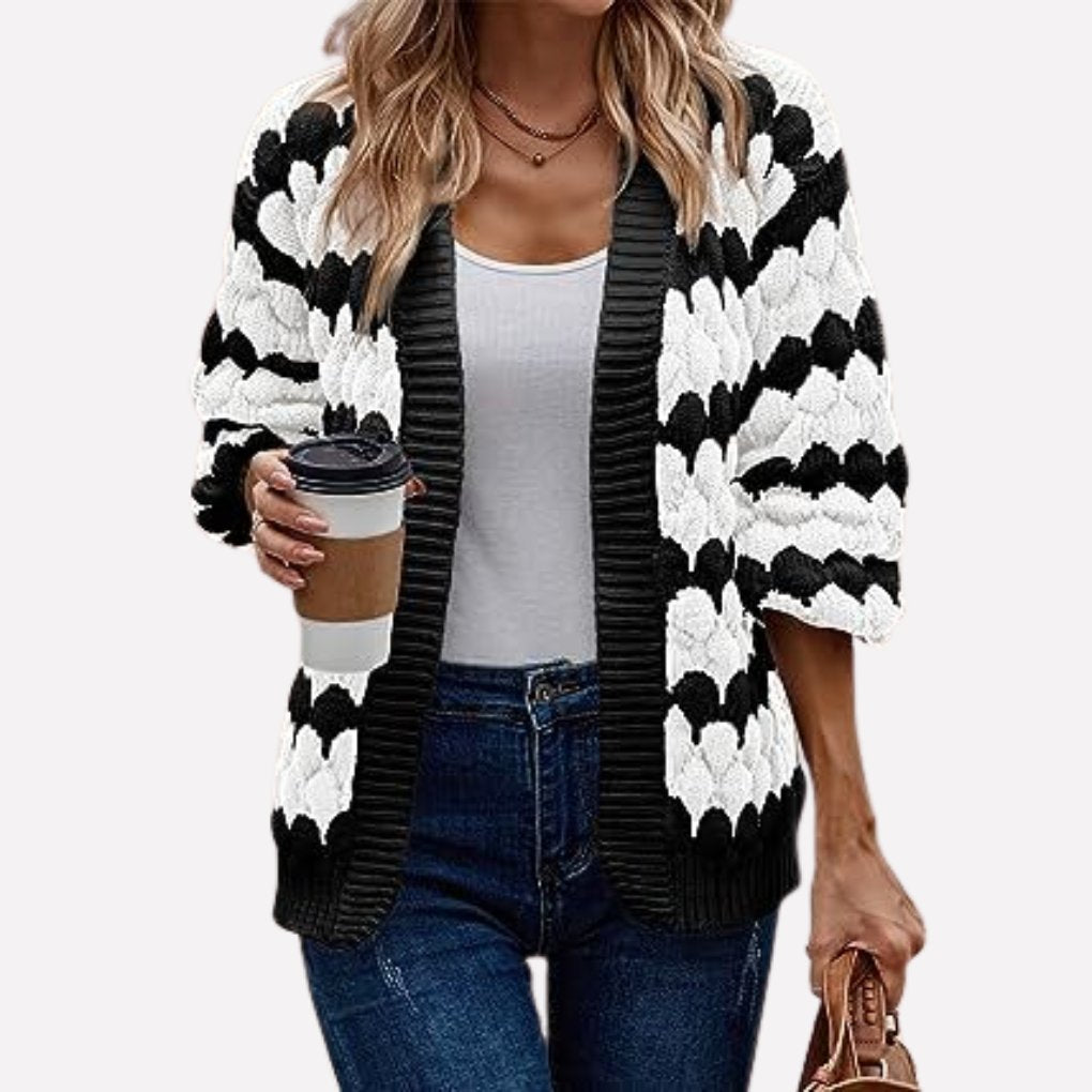 Women's Oversized Knit Cardigan - White