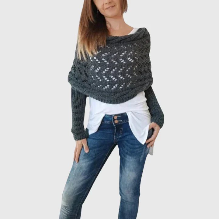 Women's Oversized Knit Wrap Shrug