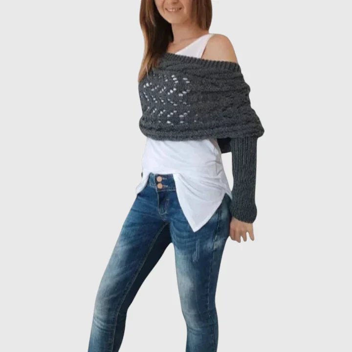 Women's Oversized Knit Wrap Shrug