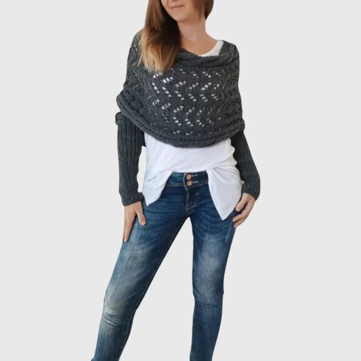 Women's Oversized Knit Wrap Shrug