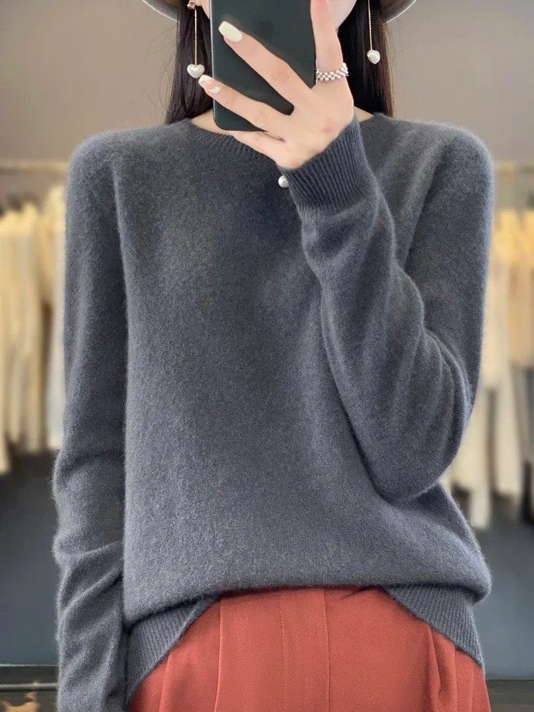 Women's Wool Sweater - Gray