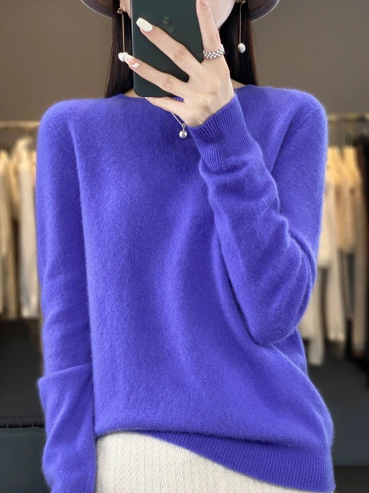 Women's Wool Sweater - Purple