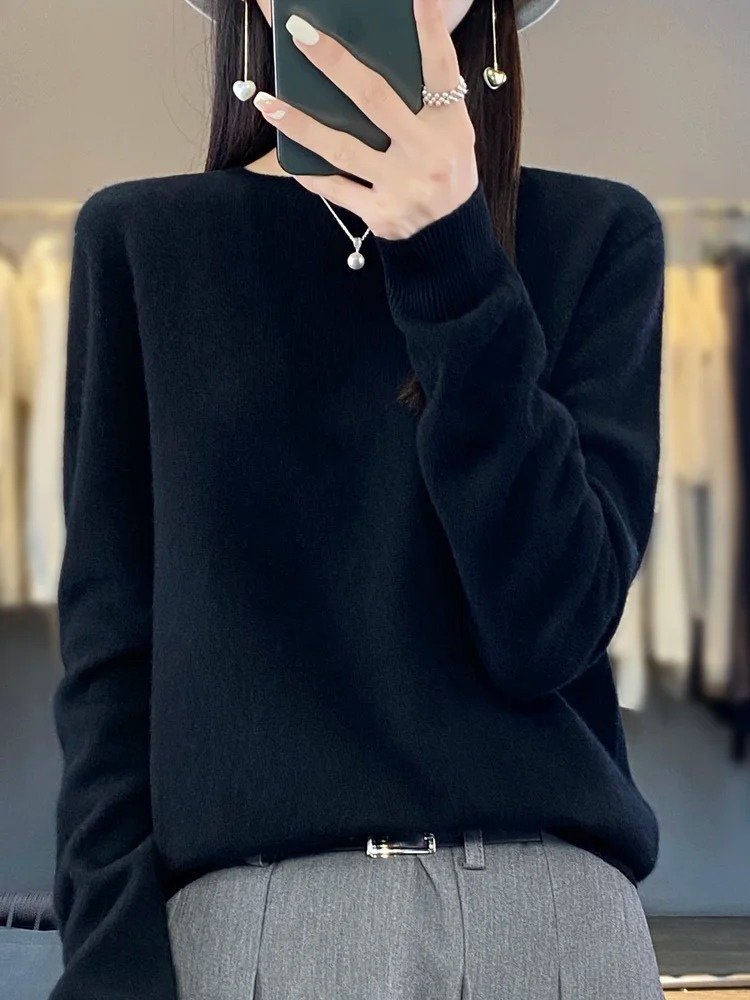 Women's Wool Sweater - Black