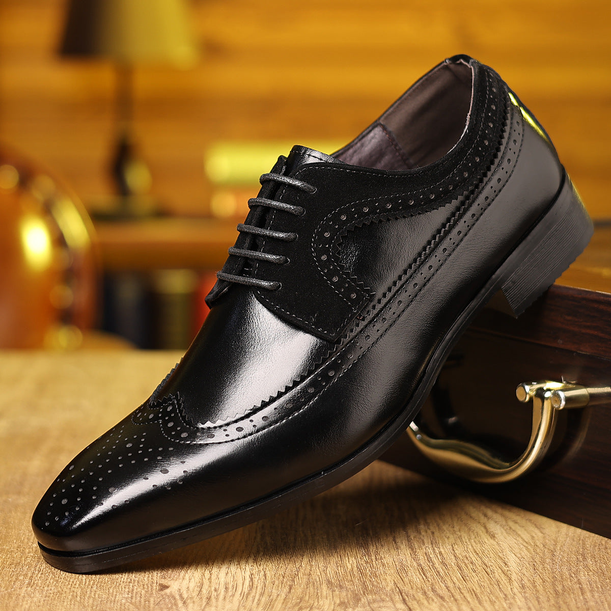 Ivan Men's Leather Brogue Oxford Shoes 2