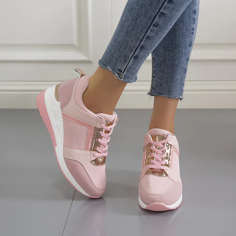 Ivy Women's Leather Platform Sneakers 3