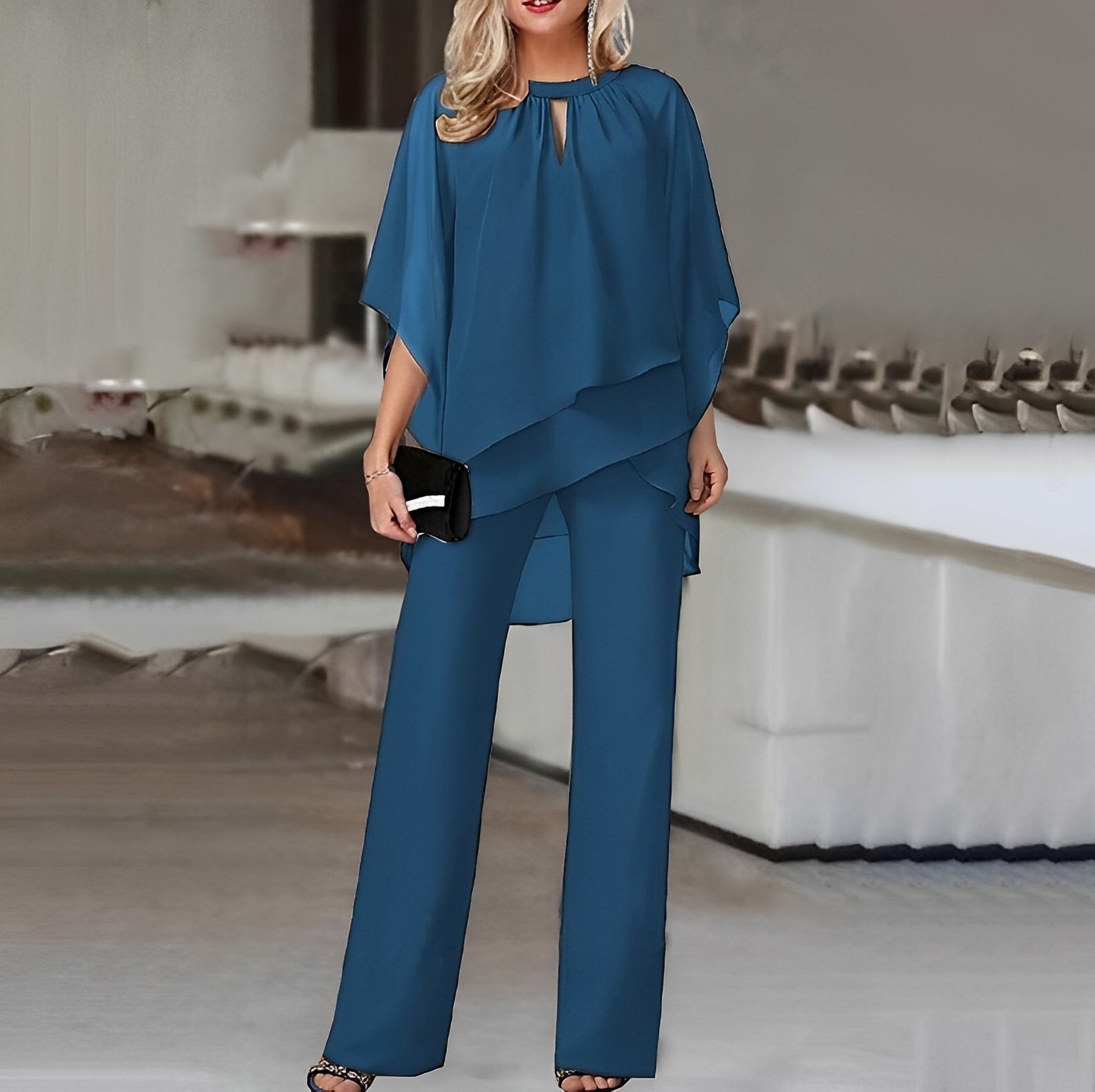 Ivy Women's Wide Leg Trouser Set 2