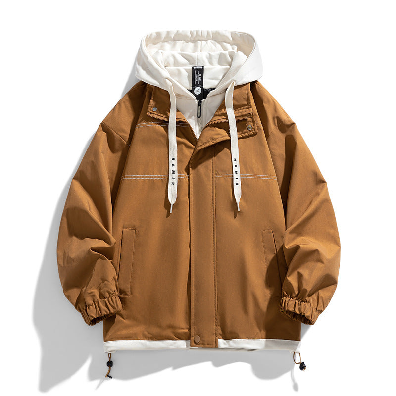 Jasper Men's Oversized Zip Up Bomber Jacket 5