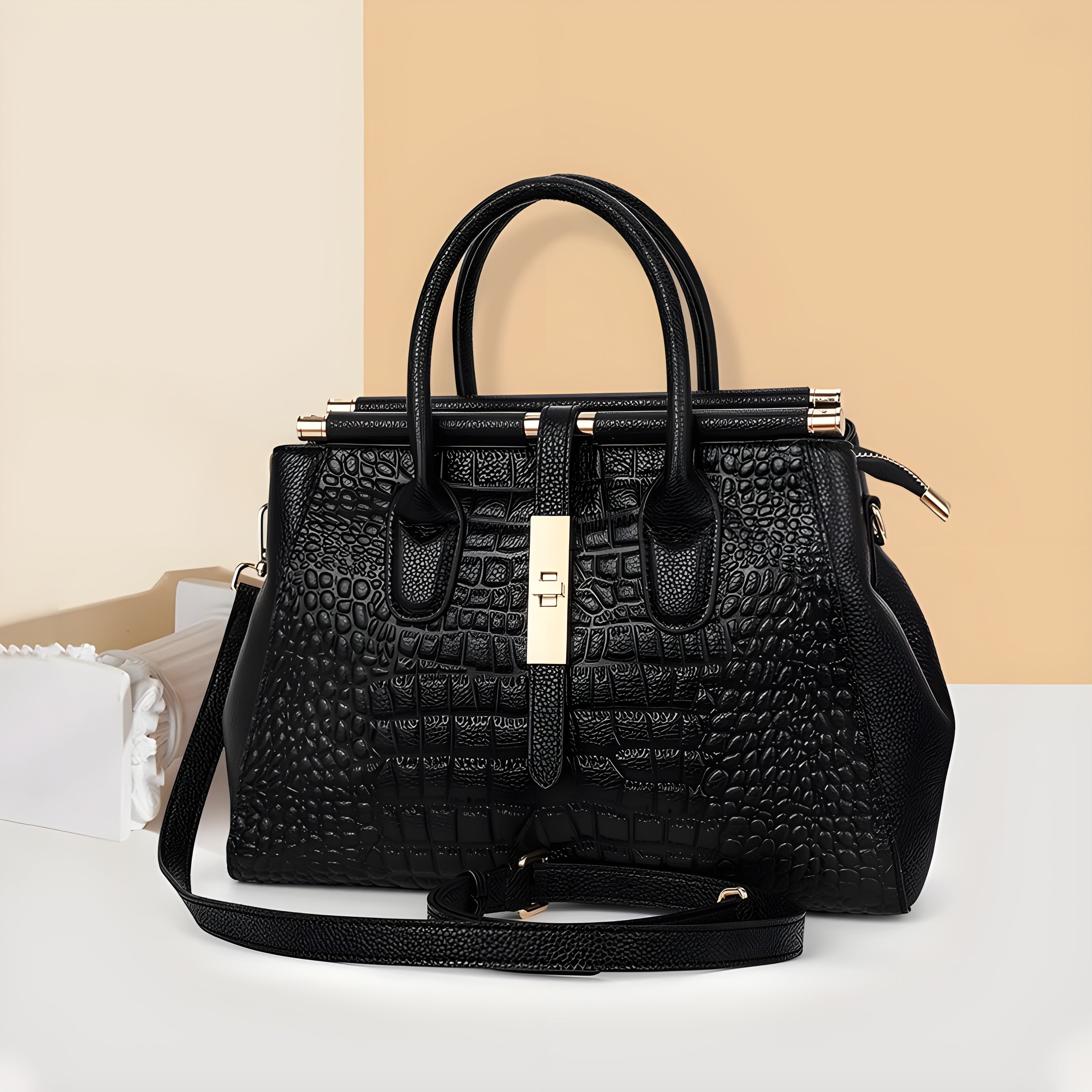 Josephine Women's Leather Structured Handbag 3