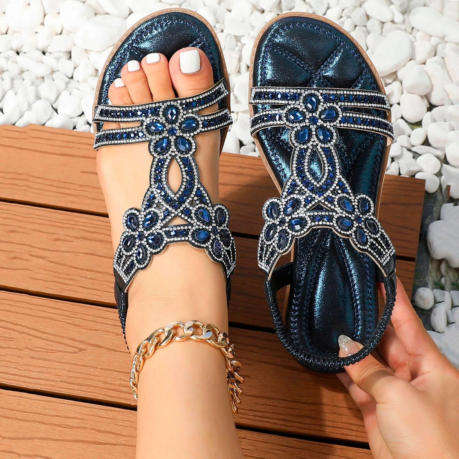 Juliet Women's Embellished Beaded Sandals 1