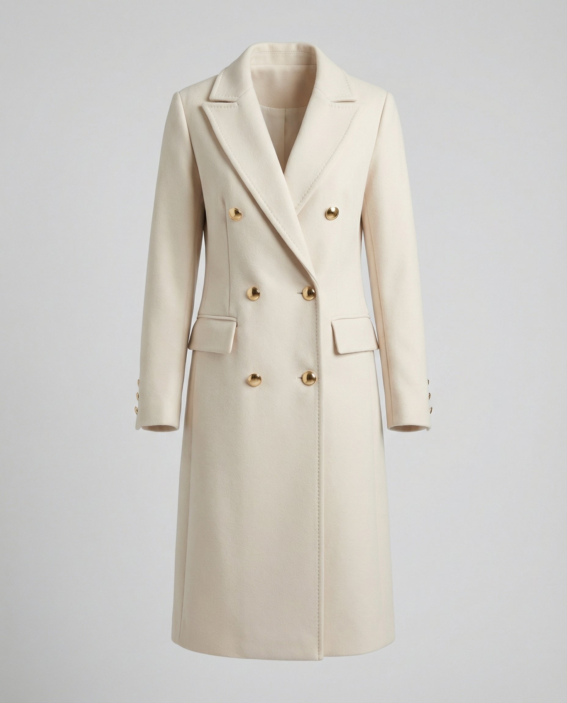 Women's Double-Breasted Wool Coat