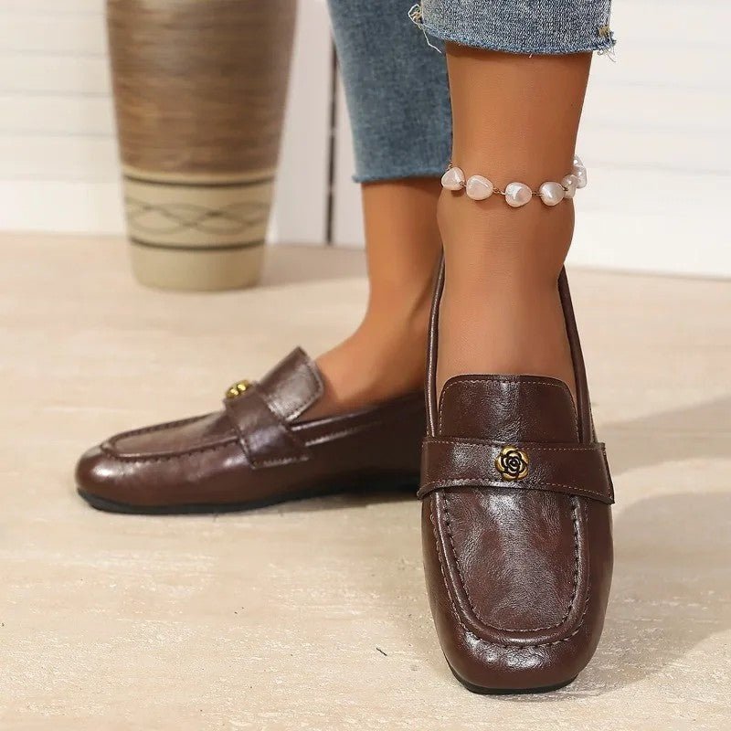 Women's Faux Leather Penny Loafers
