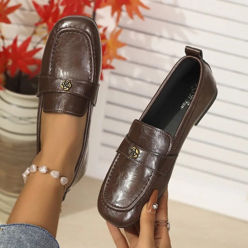 Women's Faux Leather Penny Loafers