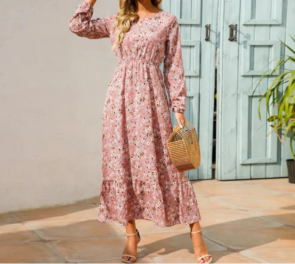 Long Sleeve Floral Maxi Dress