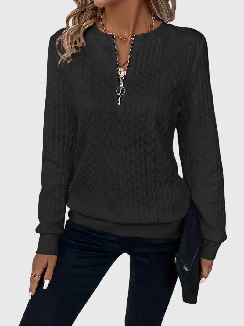Women's Quarter-Zip Pullover Sweatshirt