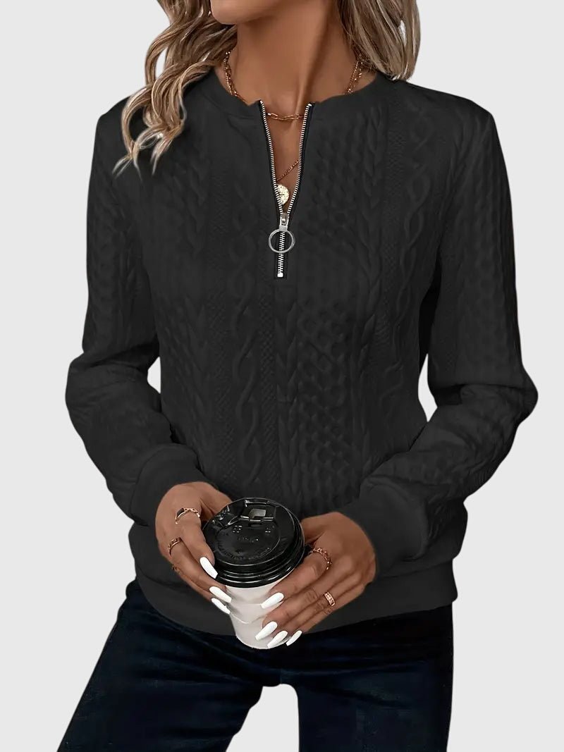Women's Quarter-Zip Pullover Sweatshirt