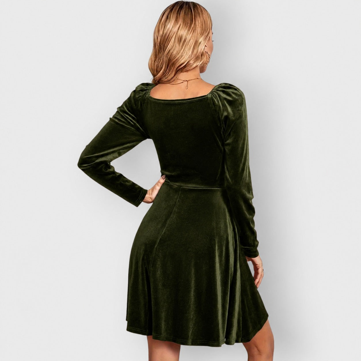 Velvet A Line Mini Dress