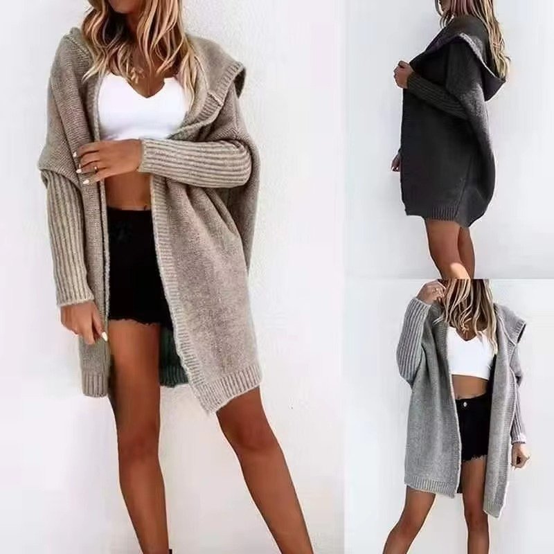 Women's Oversized Hooded Cardigan
