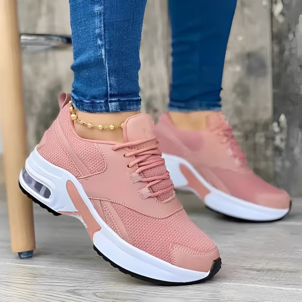 Women's Platform Chunky Sneakers - Pink