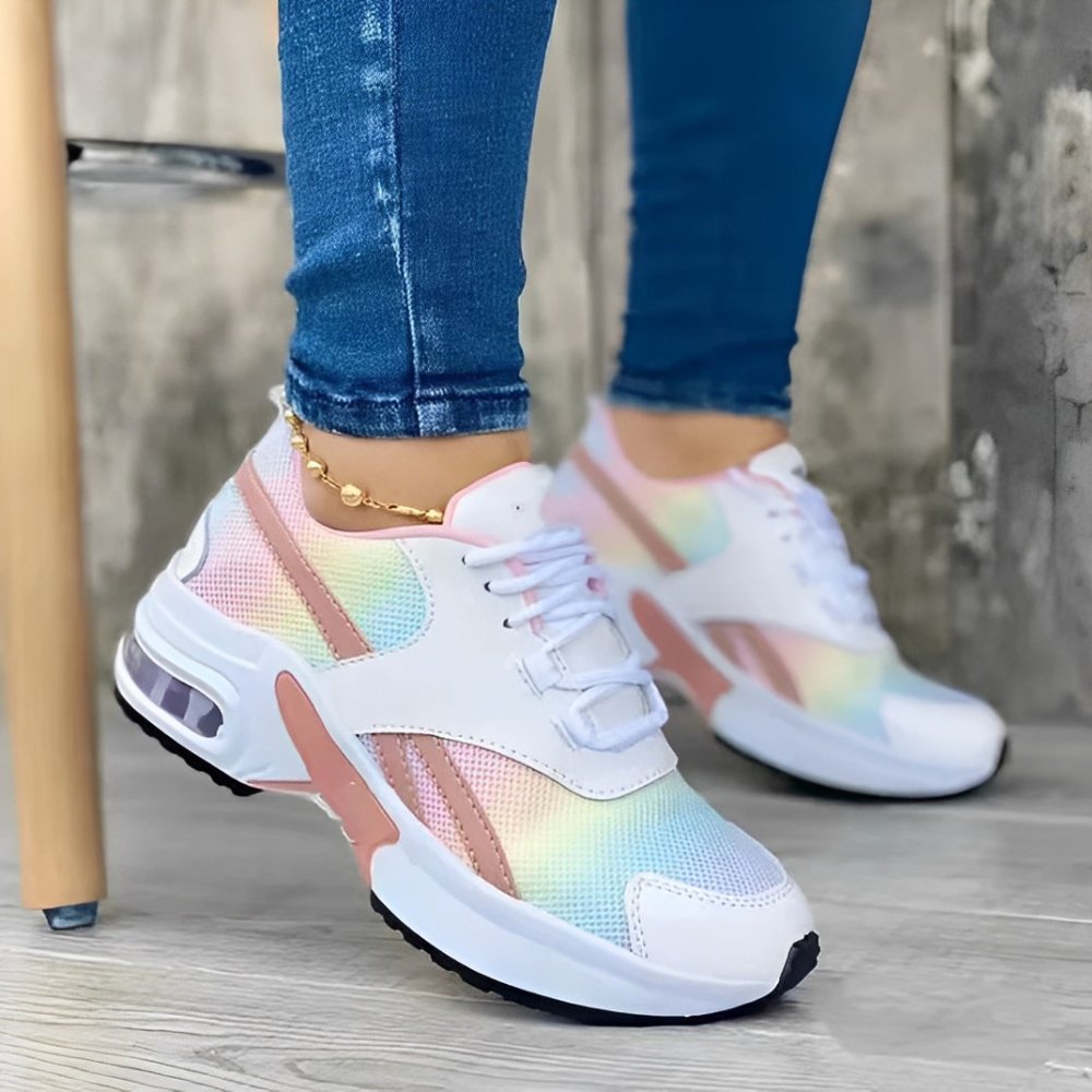 Women's Platform Chunky Sneakers - Rainbow