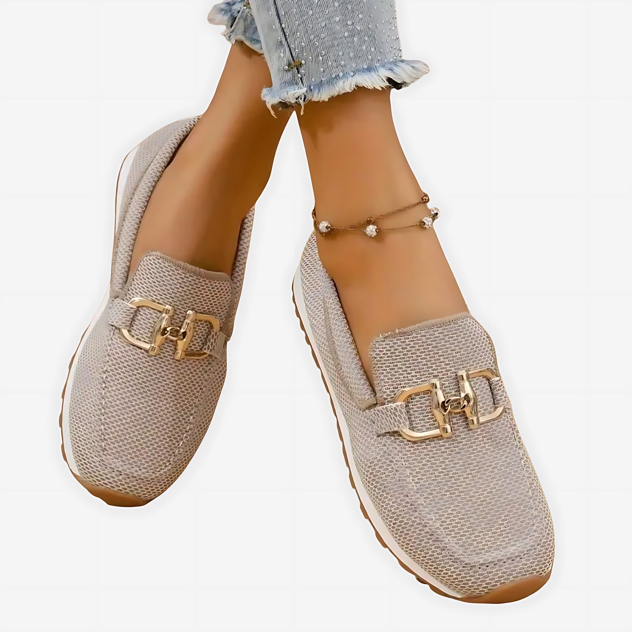 Knit Platform Loafers