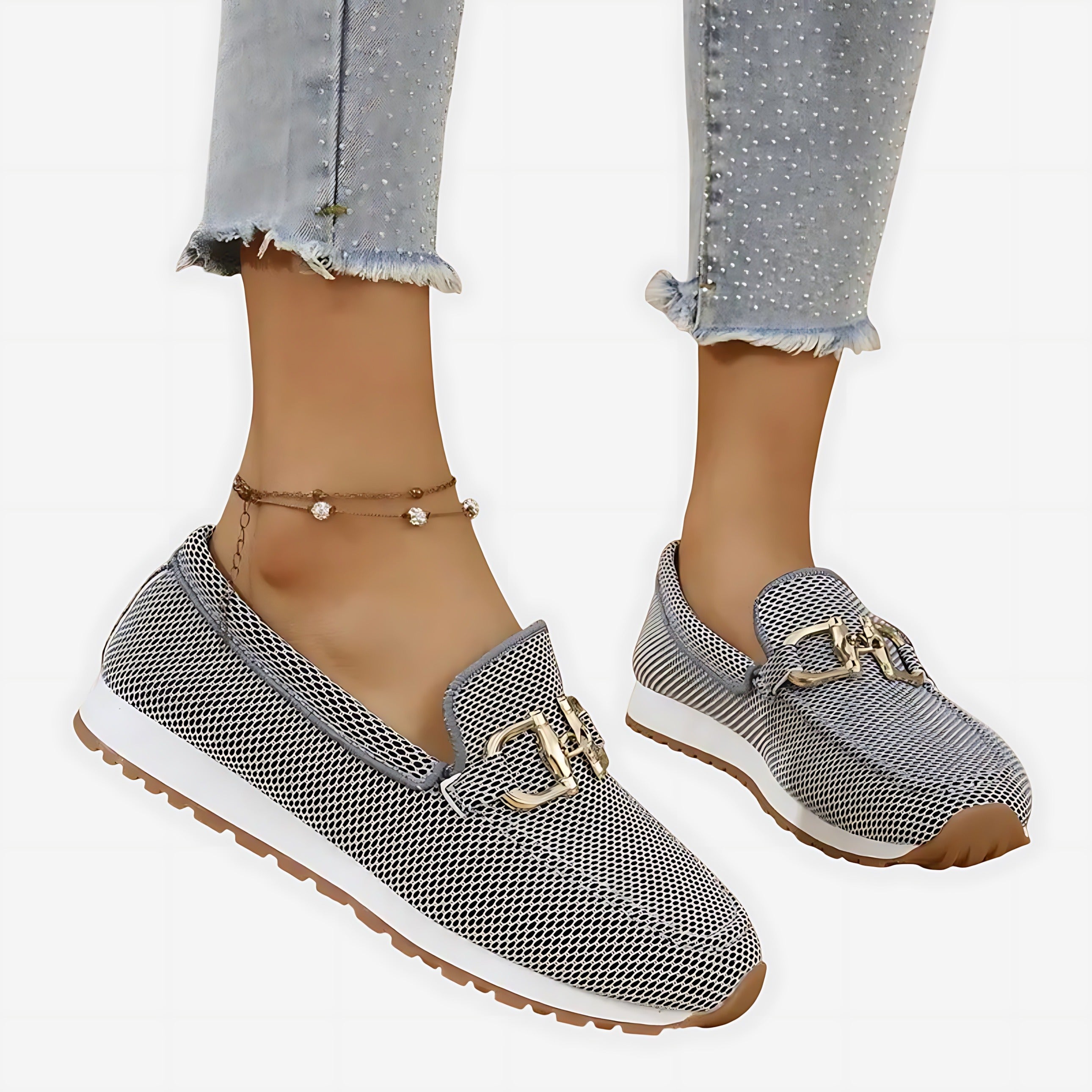 Knit Platform Loafers