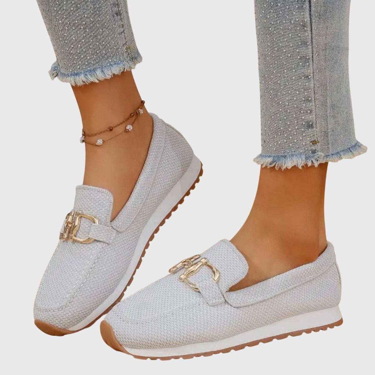 Knit Platform Loafers