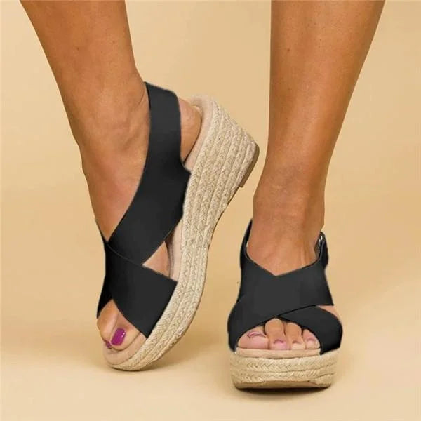 Lauren Women's Espadrille Wedge Sandals 6